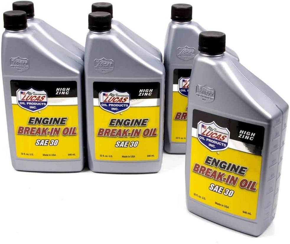 Lucas Oil 10630-6PK SAE 30WT Break-in Oil - 1 Quart, (Case of 6) Pack of 2