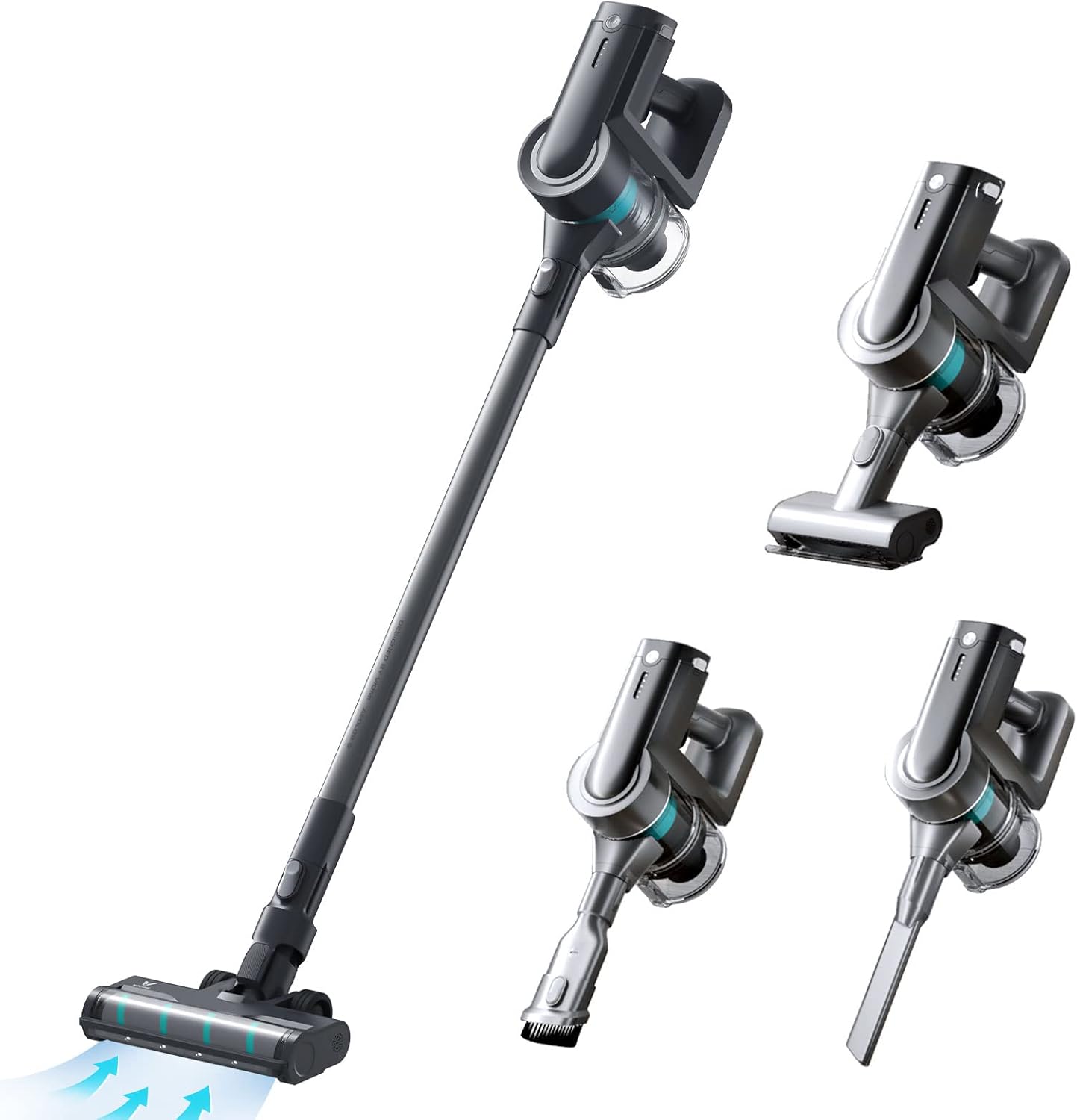 VIOMI A9 Cordless Vacuum Cleaner, 23000Pa Strong Suction Stick Vacuum with 60min Long Runtime Detachable Battery, 4 in 1 Lightweight Quiet Vacuum Cleaner Perfect for Hardwood Floor Pet Hair
