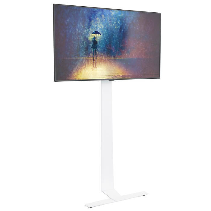 AVF FL601LT-T Black / White Against The Wall Standing TV Mount