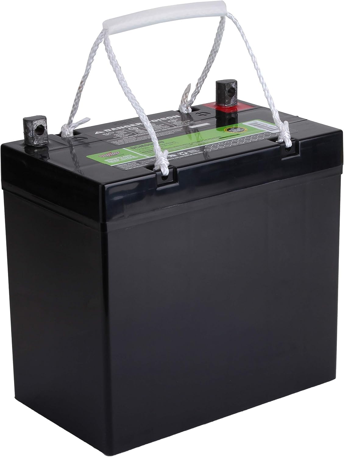 Interstate Batteries 12V 55Ah Deep Cycle Battery (DCM0055U) Sealed Lead Acid Rechargeable SLA AGM (UT Terminal) ATVs, Scooters, Wheelchairs, Trolling Motors