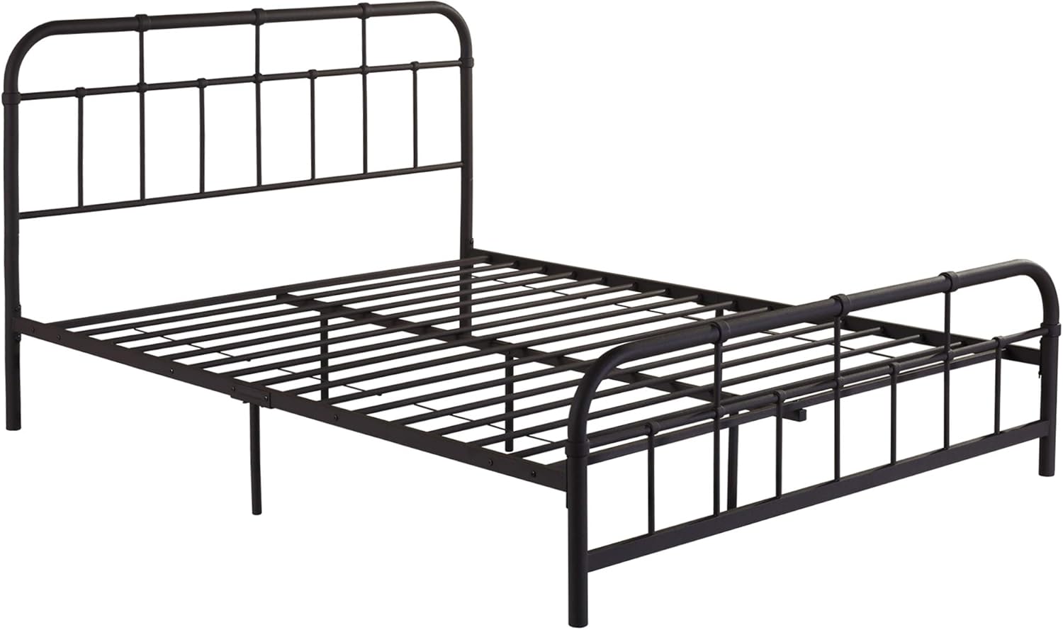 Christopher Knight Home Berthoud Industrial Bed Frame by Flat Black 84.50