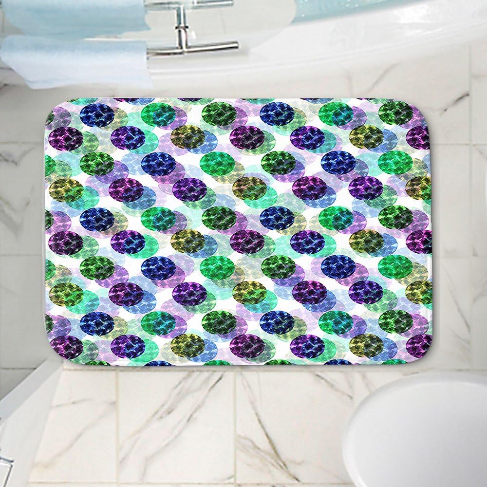 Dia Noche BR-JuliaDiSanoSpotsAndDotsIV2 Bath and Kitchen Mats, Large 36 x 24 in Pack of 2