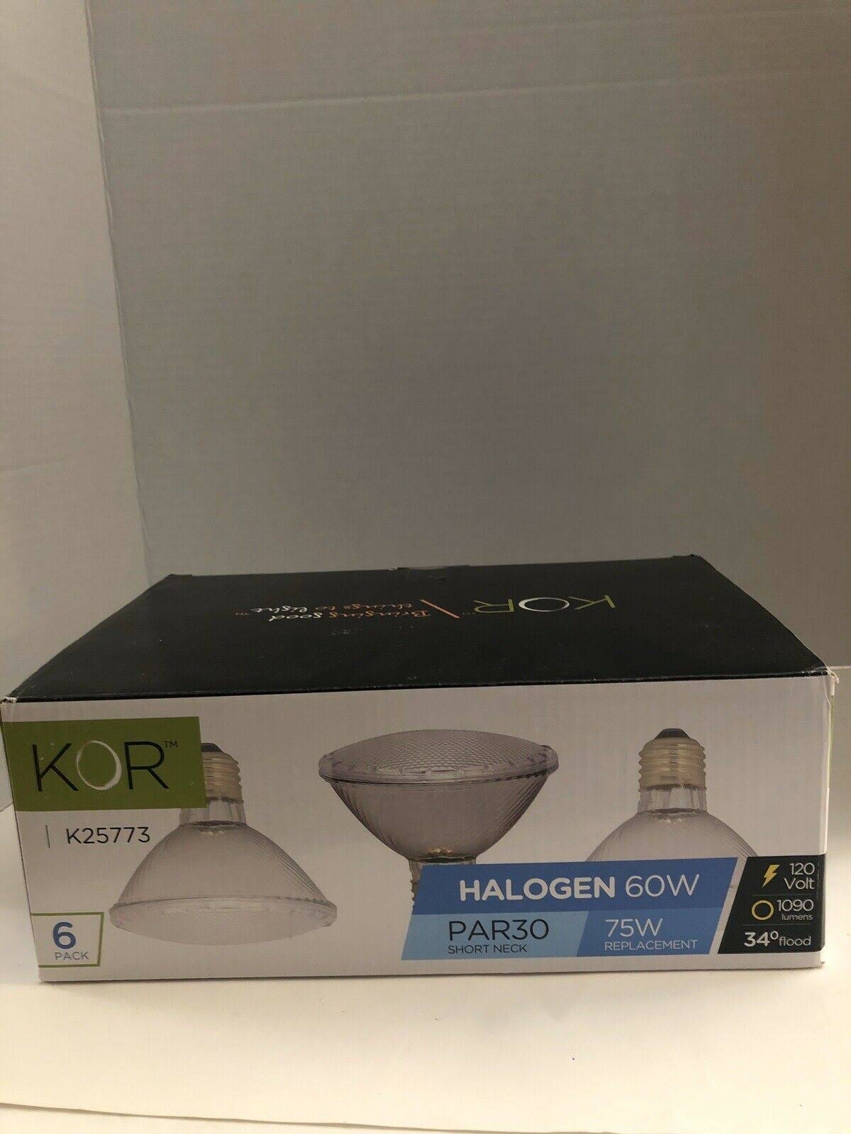 New 6 Pack Halogen Flood Light Bulb 60 Watt 75W 120V Ships N 24hrs