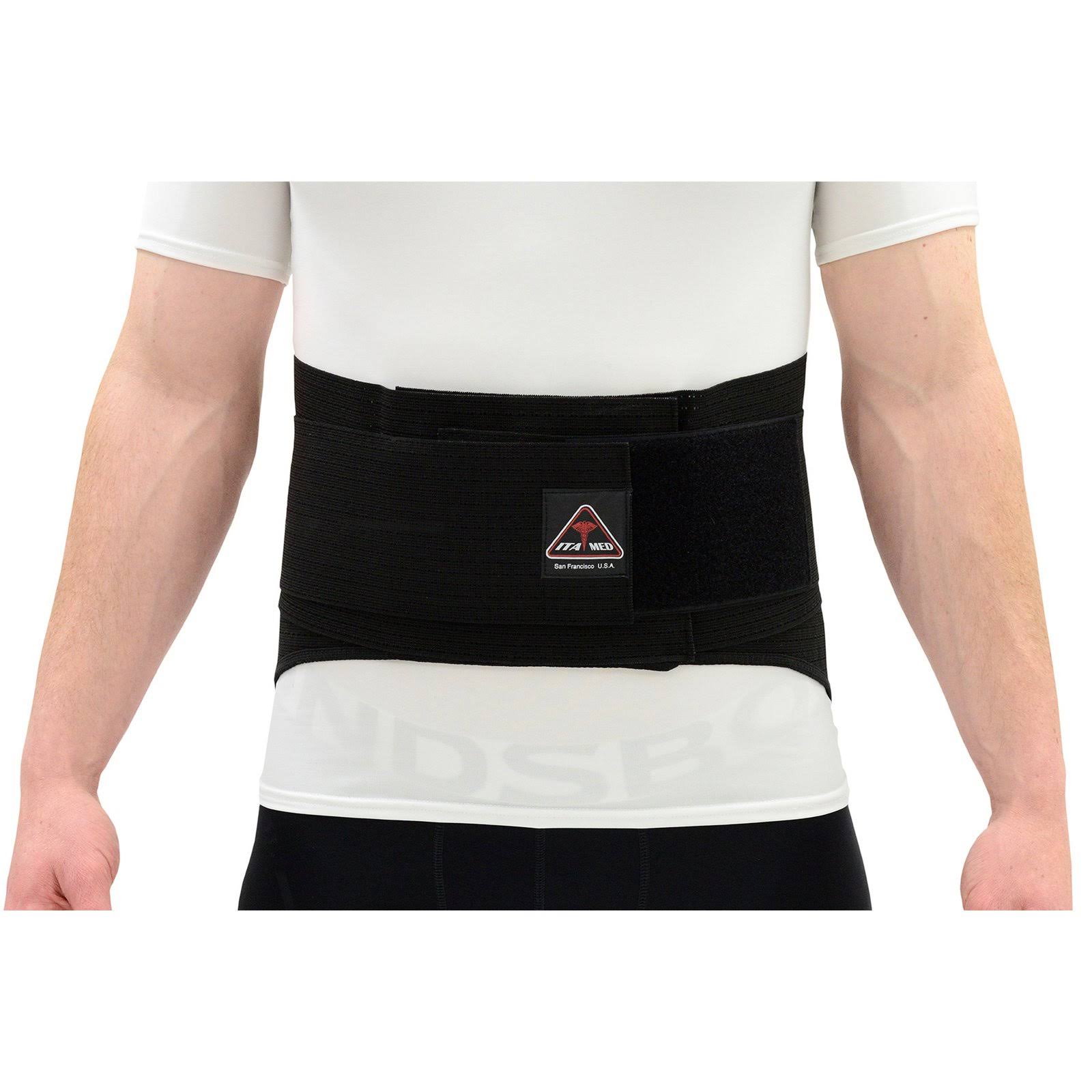 ITA-MED Elastic Duo-Adjustable Back Support Belt (9 Wide) - Medium