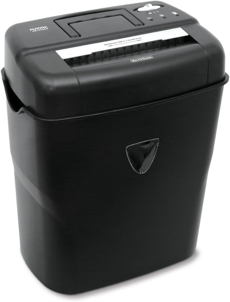 Aurora AS420Z Desktop-Style Cross-Cut Paper Shredder, 4-Sheet Crosscut Desktop Pack of 2
