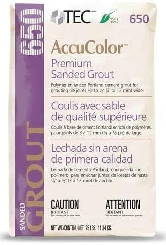 Tec AccuColor Premium Sanded Grout - 25 lb (Summer Wheat 982)