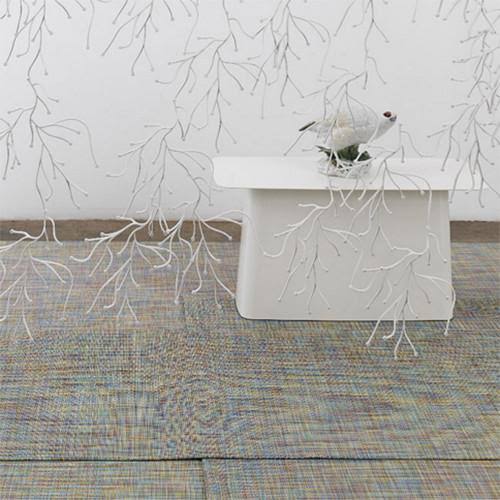 Chilewich Inside/Outside Mini Basketweave Floormat Pistachio 35x22 x 48x22