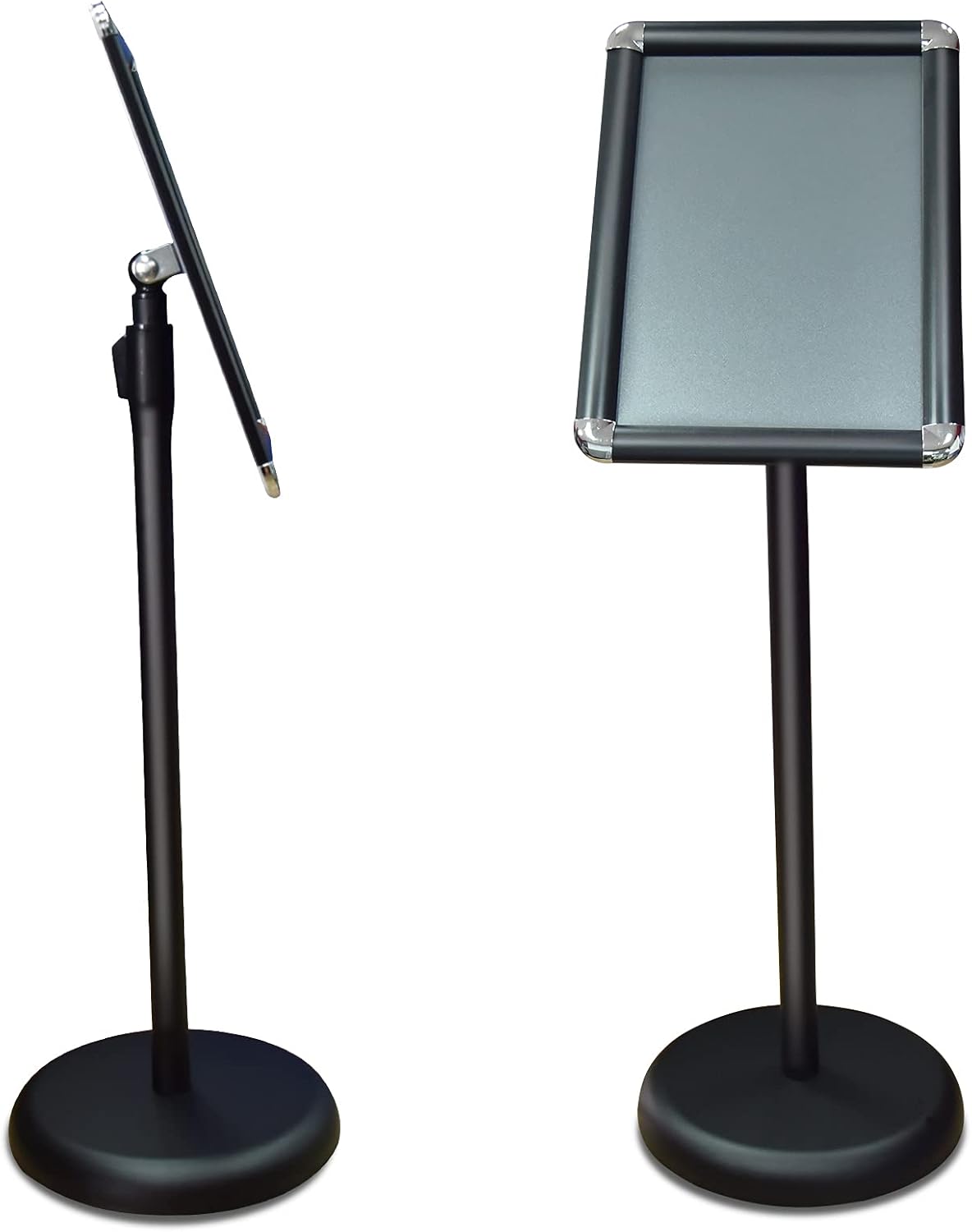 VastExact Adjustable Poster Sign Holder for Heavy Duty Snap Open Aluminium Frame, 8.5 x 11 Inches &ndash; Rotate Photo Frame 360 Degree from Horizontal and Vertical View