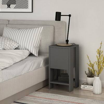 Ackler Nightstand Latitude Run Color: Anthracite
