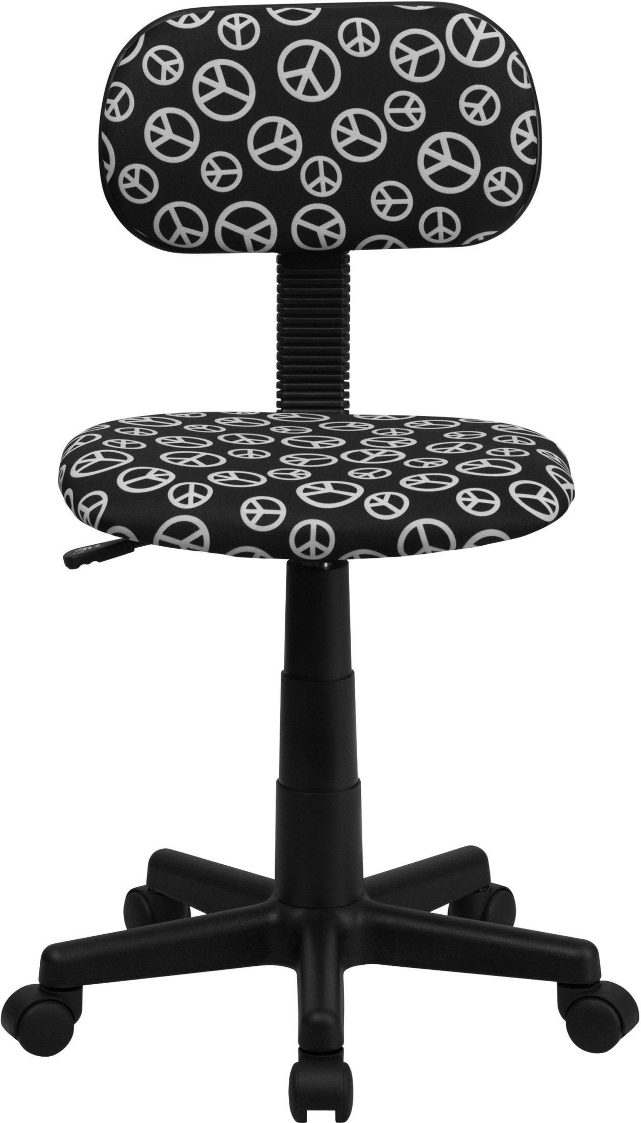 Flash Furniture Peace Sign Printed Computer Chair