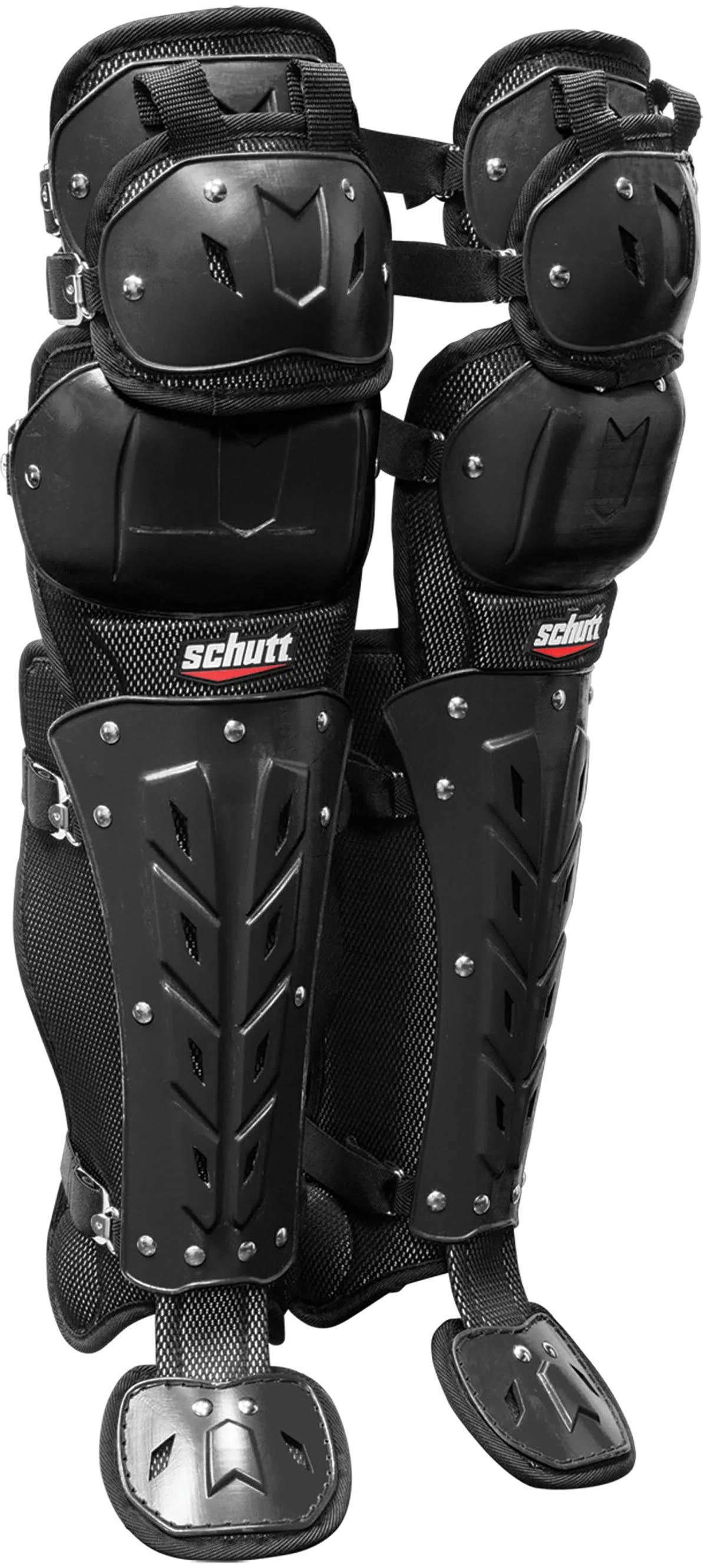 Schutt Air Maxx Scorpion Triple Flex Leg Guards Black