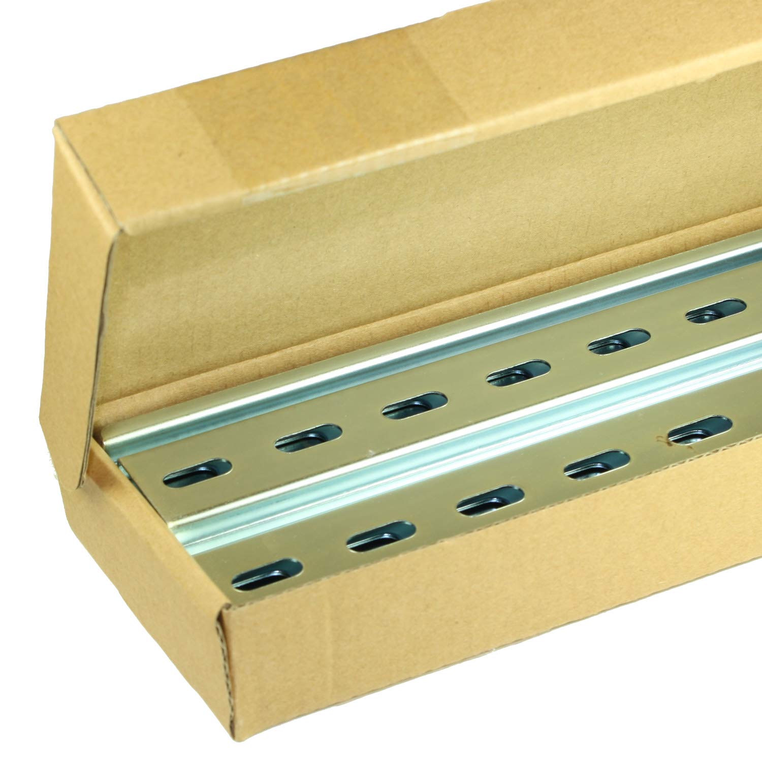 ASI PR005-1M Steel Slotted Din Rail (Pack of 10) Pack of 2