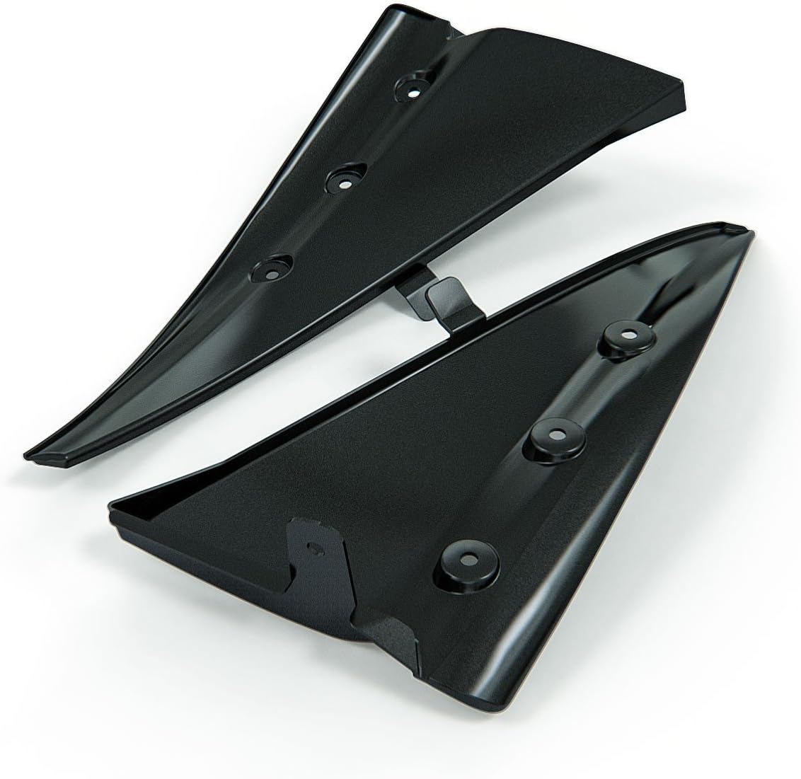 ACS Composite Enhanced Splash Guard in Carbon Flash for C7 Corvette Stingray Grand Sport & Z06. High durability and rigidity for ultimate rock chip protection (ACS Composite Front + GM Rear (4 total))