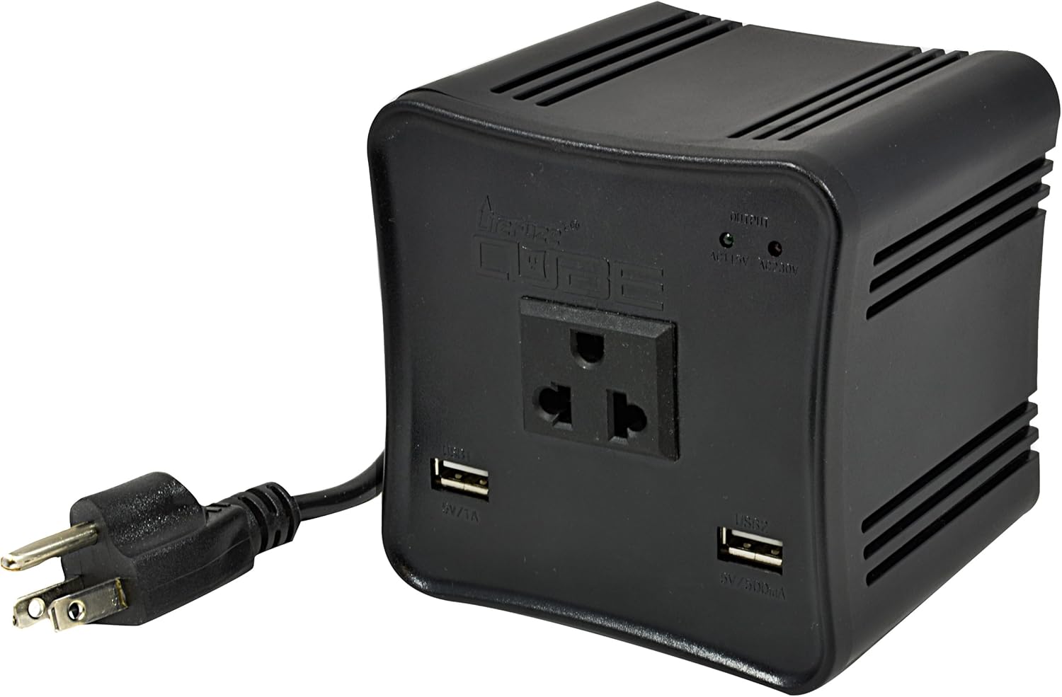 LiteFuze LT-1000 1000-Watt Step Up/Down 110V/220V Circuit Breaker Protection Voltage Converter Transformer with Detachable Cord [5-Years Warranty]