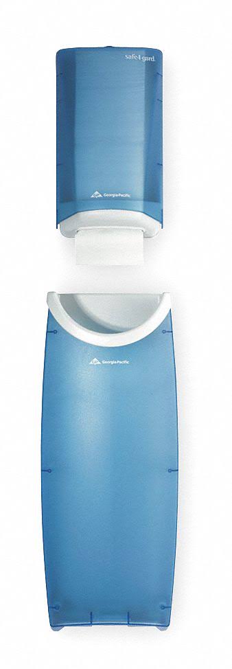 Georgia-Pacific 59508 Dispenser and Receptacle,plastic,blue
