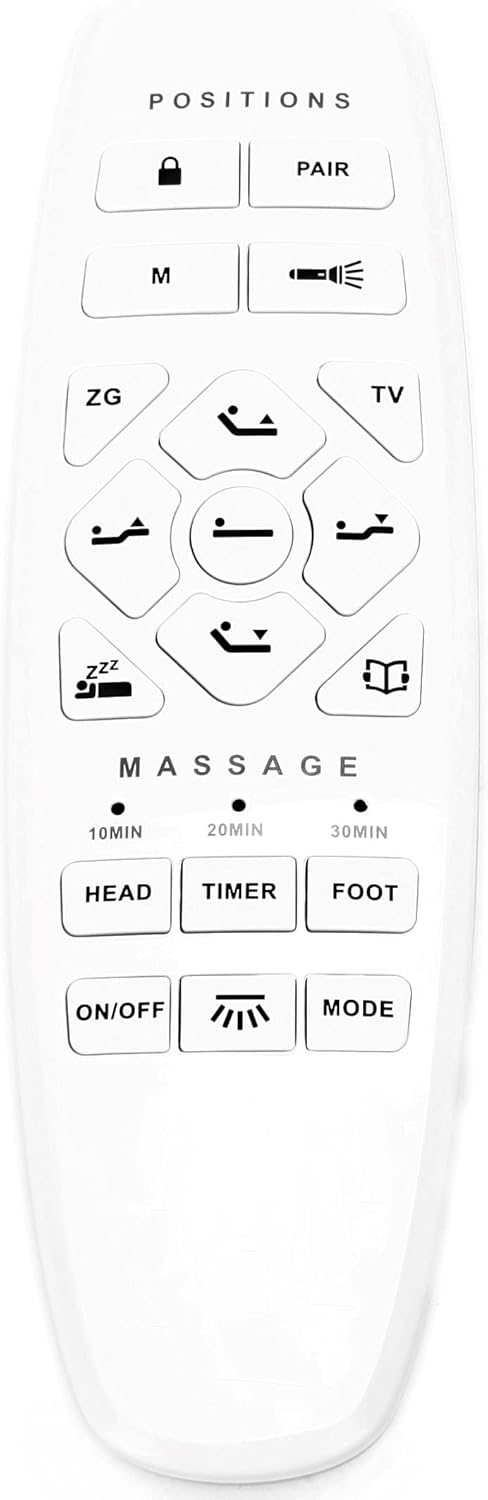 Okin Wireless Remote Replacement Hand Control for Electric Adjustable Beds RF.27.19.33