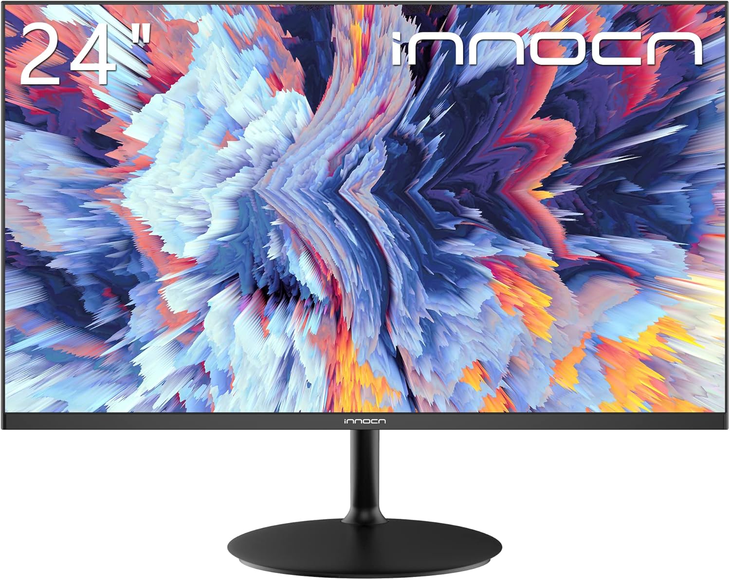 INNOCN 24 Inch Computer Monitor 2K QHD 2560x1440P, 75Hz, 100% sRGB, IPS Panel, HDMI, DP, 3.5mm, 16:9 Display Flicker Free Gaming 1440P Monitor for Home Office, VESA Mountable - 24D1Q, Black