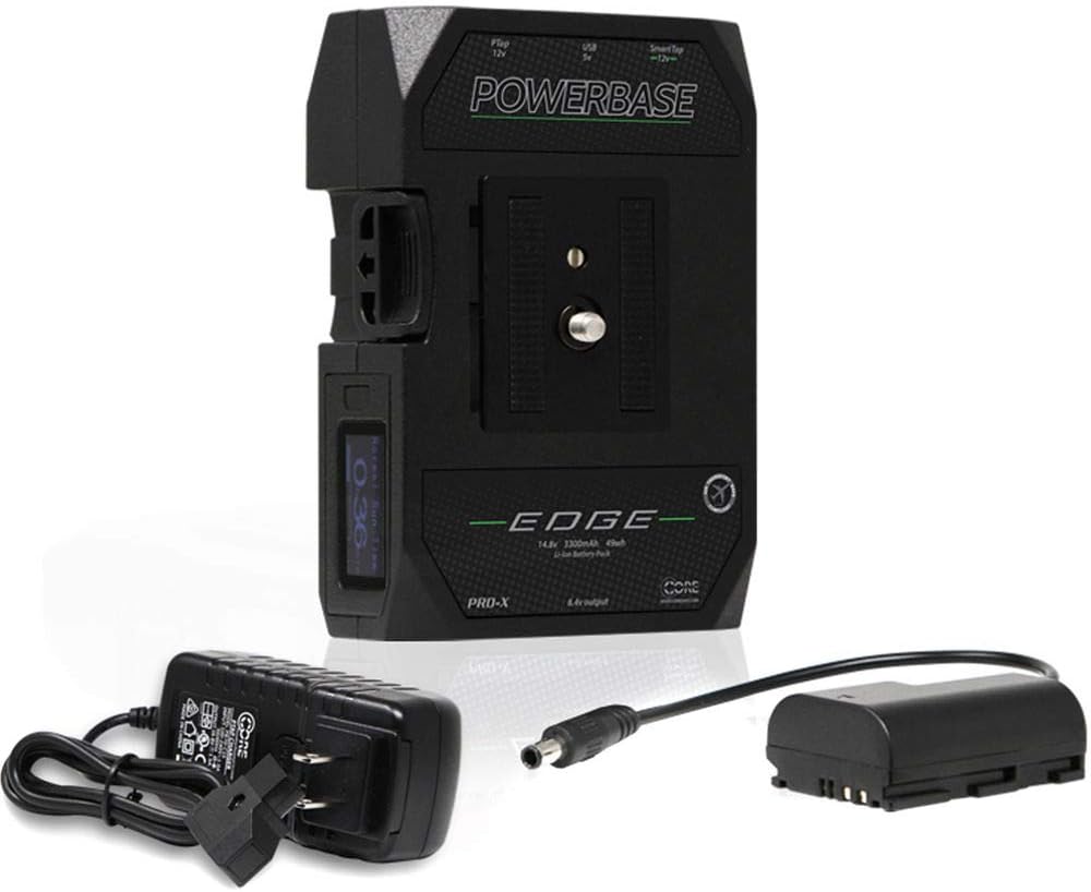 Blackmagic Design Pocket Cinema Camera 4K with Core SWX Powerbase Edge Battery & Screen Cleaning Wipes (5-Pack) Bundle