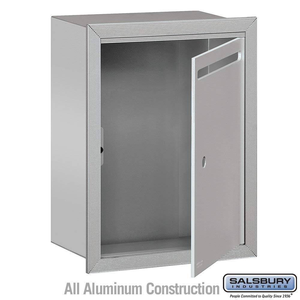 Salsbury Industries 2245AU Letter Box - Standard - Recessed Mounted - Aluminum - USPS Access