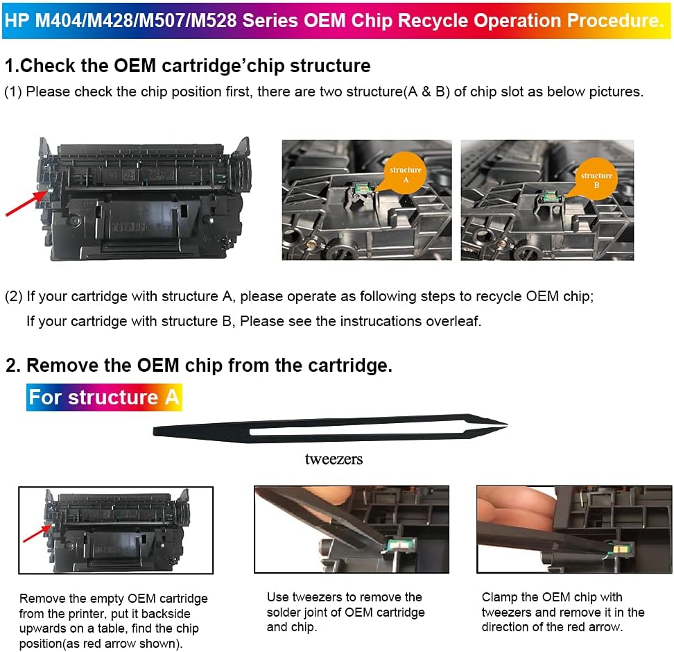 CHENPHON (NO CHIP) Compatible Toner Cartridge Replacement for HP 89X CF289X 89A CF289A Toner use with HP Enterprise M507n M507dn M507x M507dng MFP M528c M528z M528dn M528f Printer [Black 1-Pack] Pack of 2