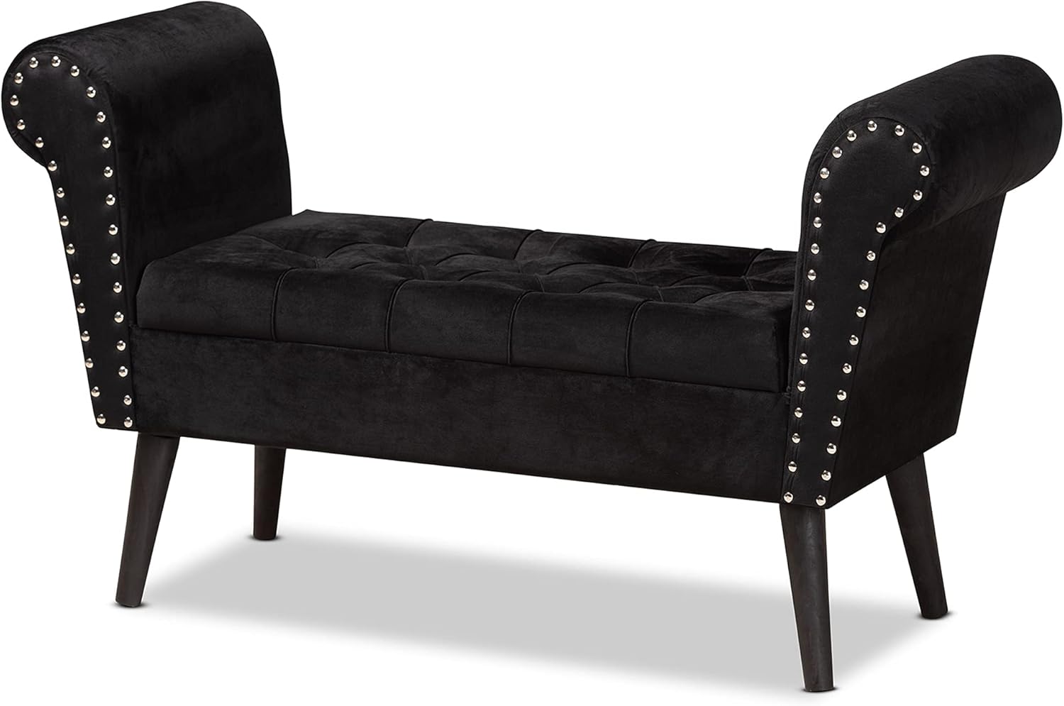 Baxton Studio 194-11956-AMZ Benches & Banquettes, Black