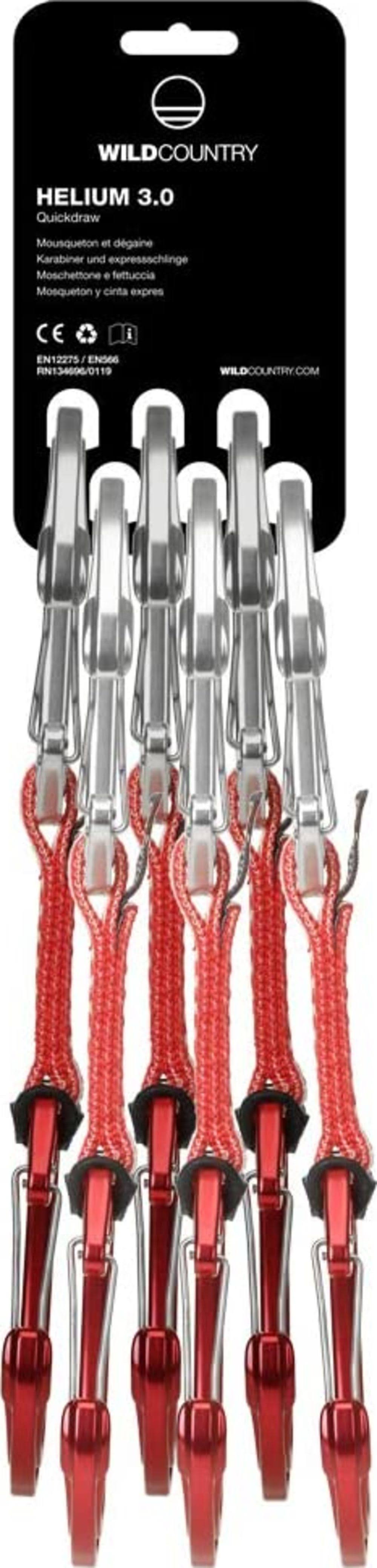 Wild Country Helium 3.0 Quickdraw 6 Pack - Red 10cm