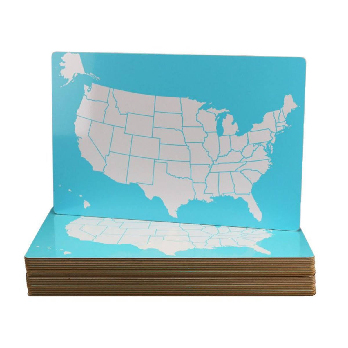 Flipside Class Pack - Whiteboard - 17.99 in x 12.01 in - double-sided - USA map (pack of 24)