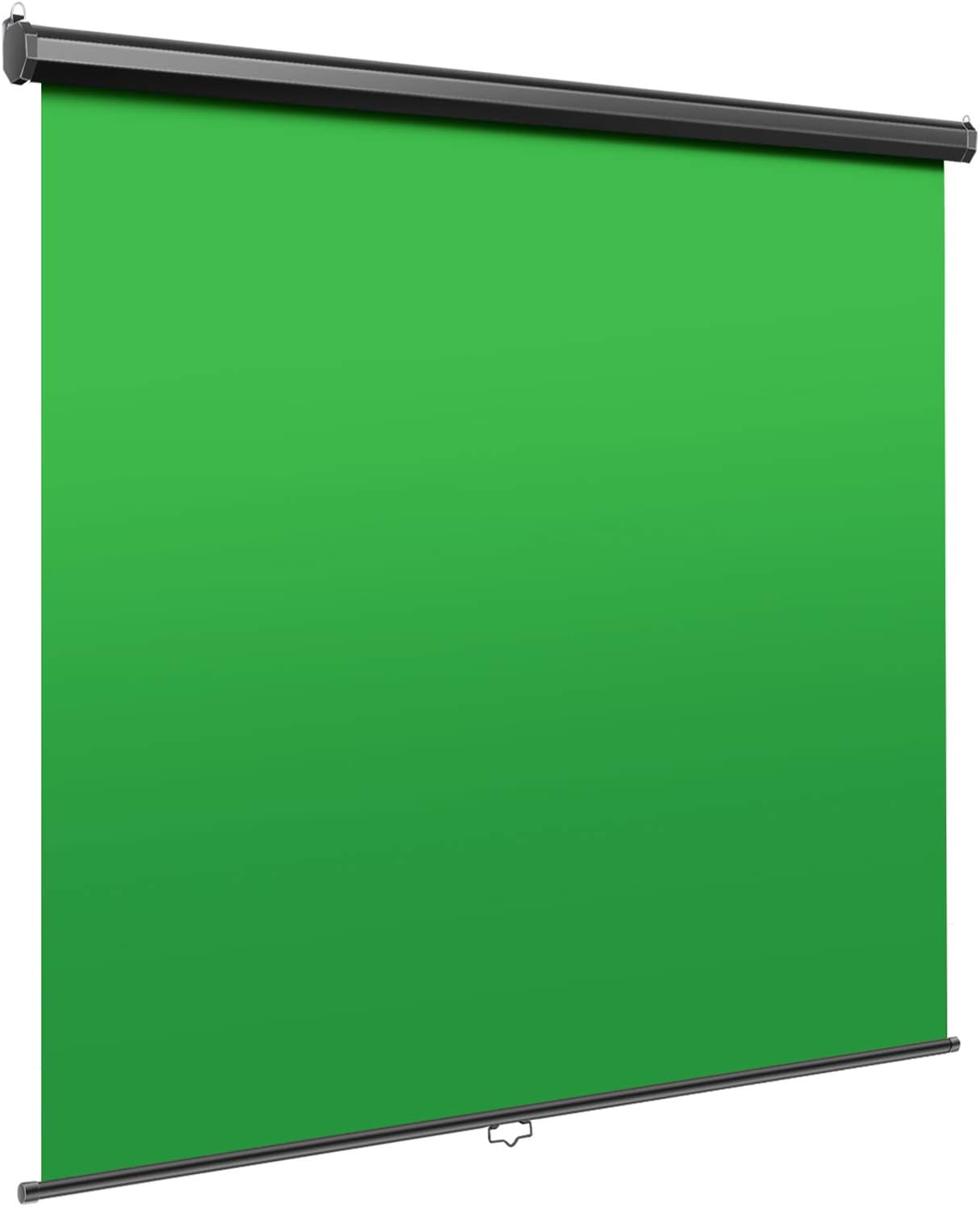 Neewer Green Screen, 5x6ft/1.5x1.8m Wall Ceiling Mountable Chroma Key Green Backdrop for Background Removal, Pull Down Auto-Locking, Wrinkle-Resistant Polyester, Aluminum Shell for Video Game Stream