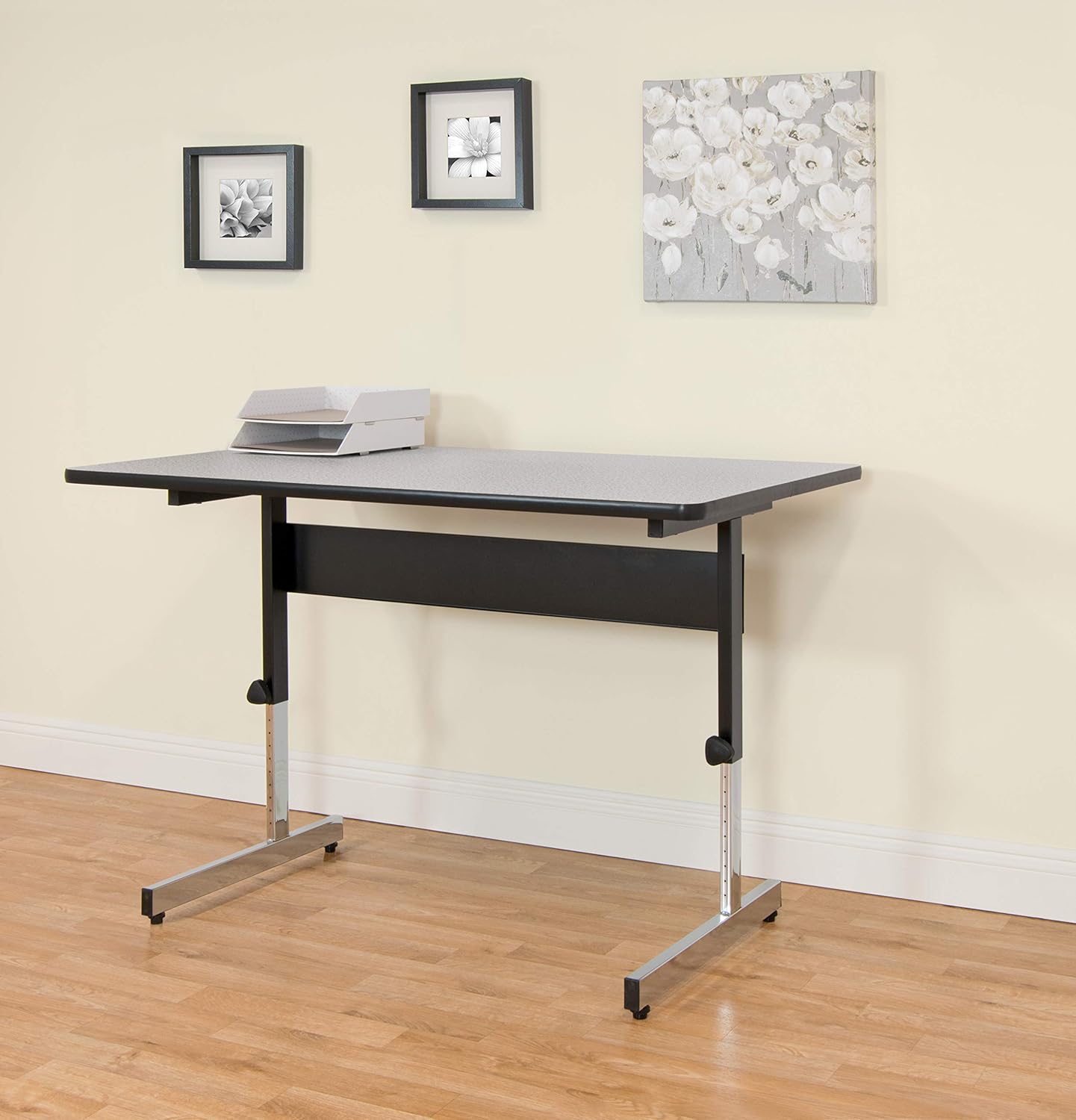 Calico Designs Adapta Height Adjustable Office Desk, All-Purpose Utility Table, Sit to Stand up Desk Home Computer Desk, 22