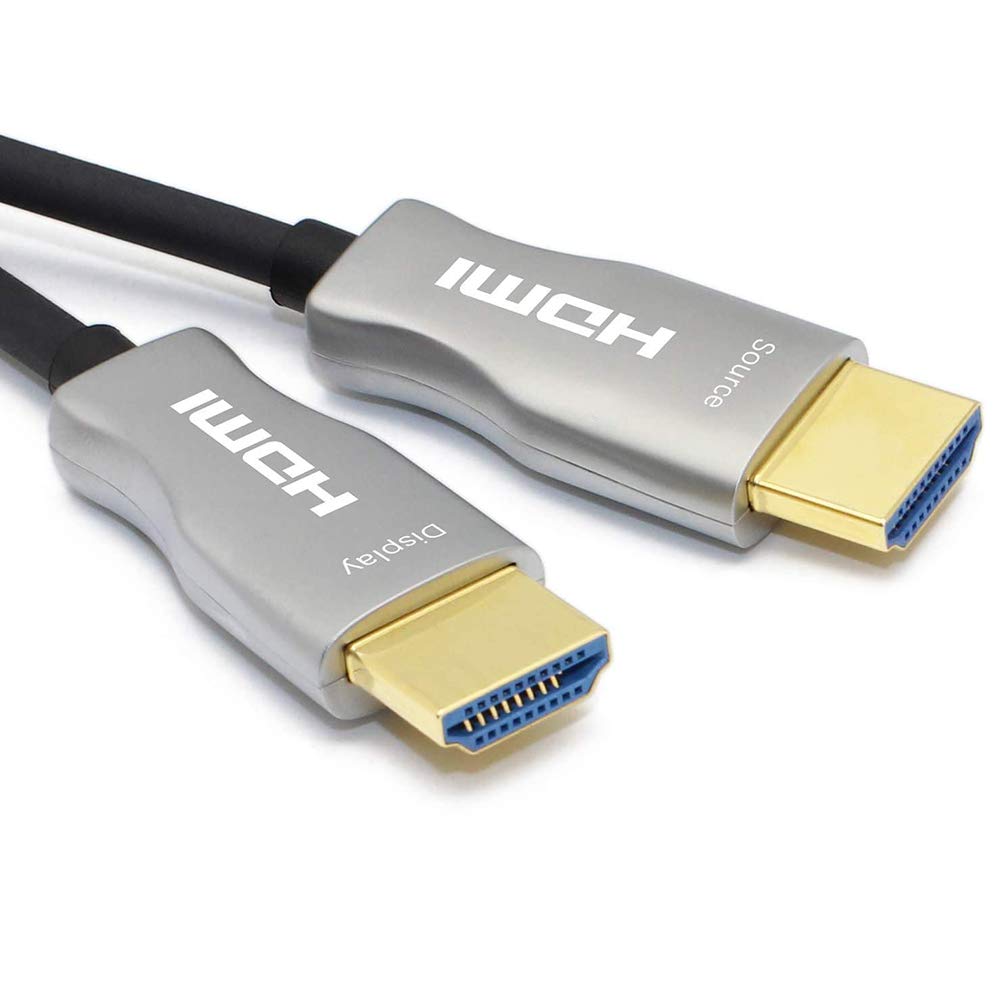 MavisLink Fiber Optic HDMI Cable 15ft 4K 60Hz HDMI 2.0 Cable 18Gbps HDMI Cord Support ARC HDR HDCP2.2 3D Dolby Vision for Blu-ray/TV Box/HDTV / 4K Projector/Home Theater Pack of 2
