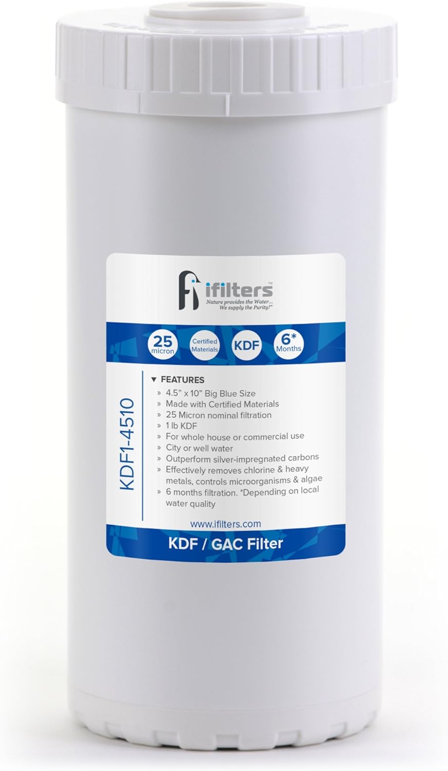 iFilters KDF and GAC Well or City Water Whole House Filtration 4.5