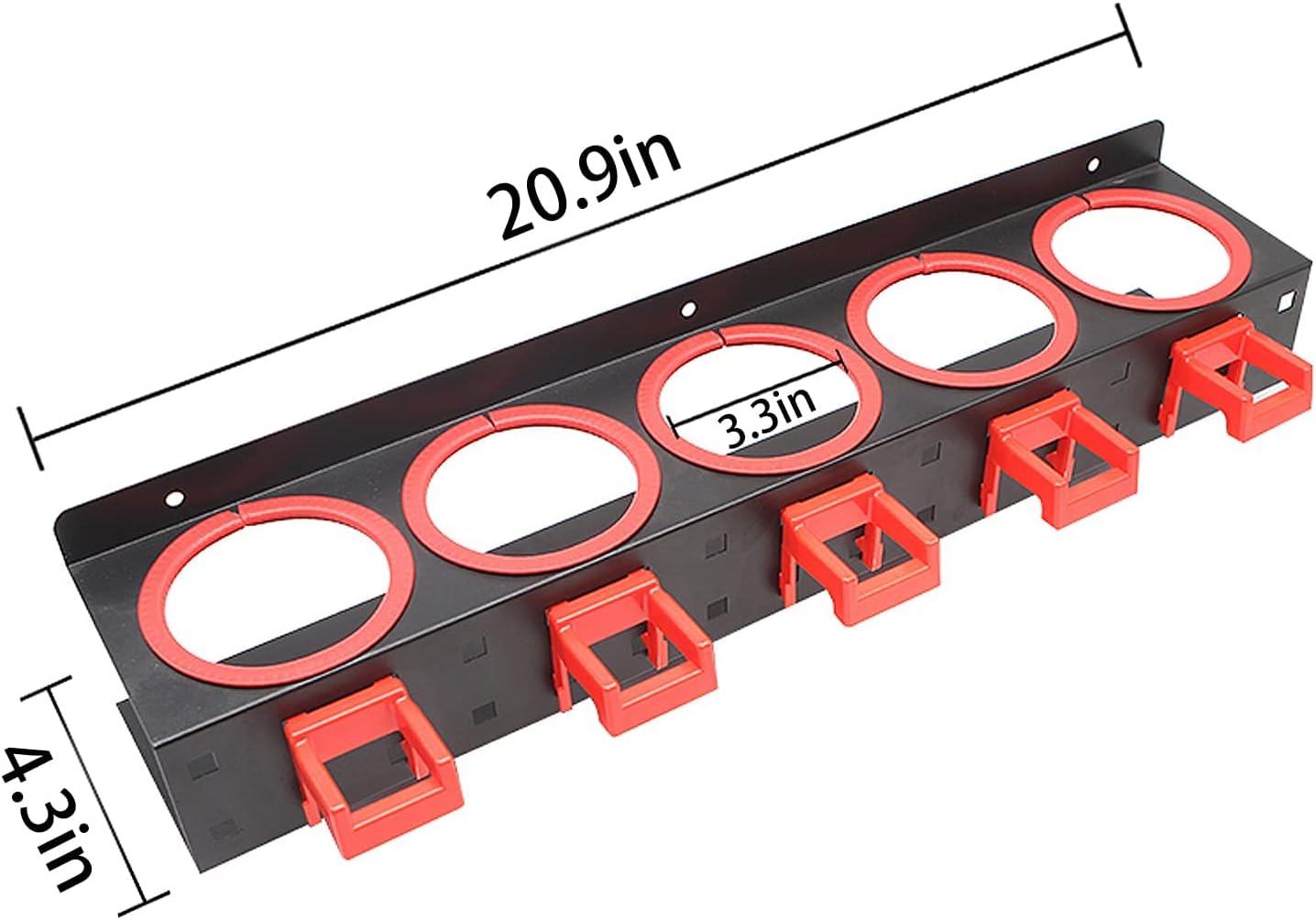 YTDTKJ Spray Bottle Storage Rack Hanging Rail Car Beauty Shop Accessory Display Auto Cleaning Detailing Tools Hanger Bottle Organizer Pack of 2