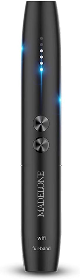 Madelone Anti Spy Detector - for Wireless Devices, Audio Bug Camera, Bug Detector, Camera Finder, Radio Frequency, Privacy Protector, 5 Levels Sensitivity, Portable Pen Shape for Home Office Travel Pack of 2