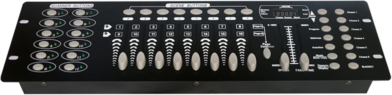 stalight 192 DMX 512 Stage Light Controller, Stage Lighting Console for Party, Pub, Night Club, DJ Operator for Moving Head Lights, Par Lights Strobe Lights Face Lights, Disco, KTV(Blue), KT-192 Pack of 2