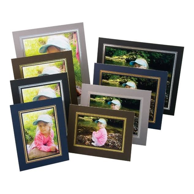 Kenro PM501 Strut Photo Mount A4 Pack 10 Black Silver