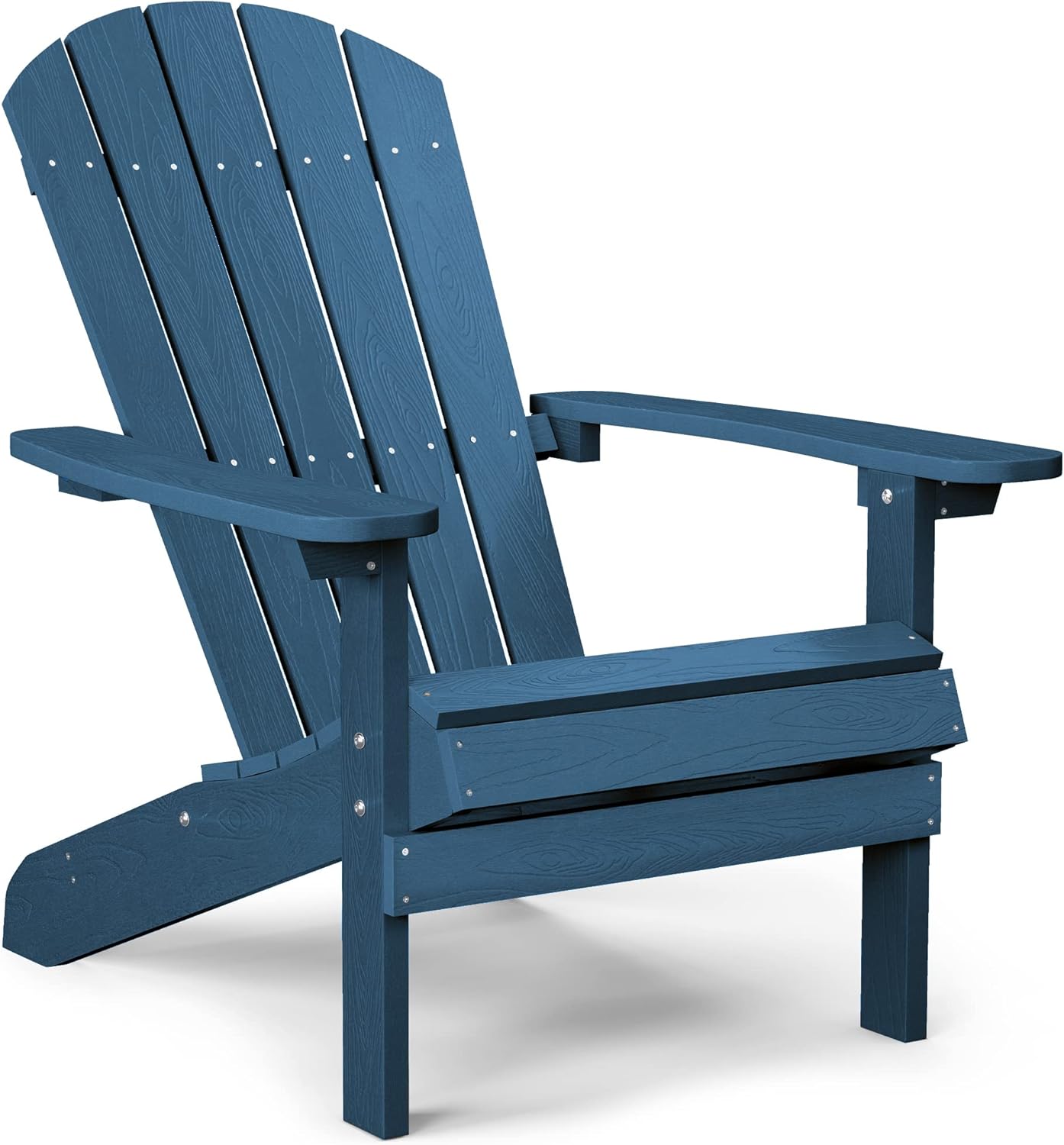 Adirondack Chairs Plastic Weather Resistant, Outdoor Chair 5 Steps Easy Installation, Adirondack Chair Like Real Wood, Widely Used in Patio, Fire Pit, Deck, Outside, Garden, Campfire Chairs(Blue)