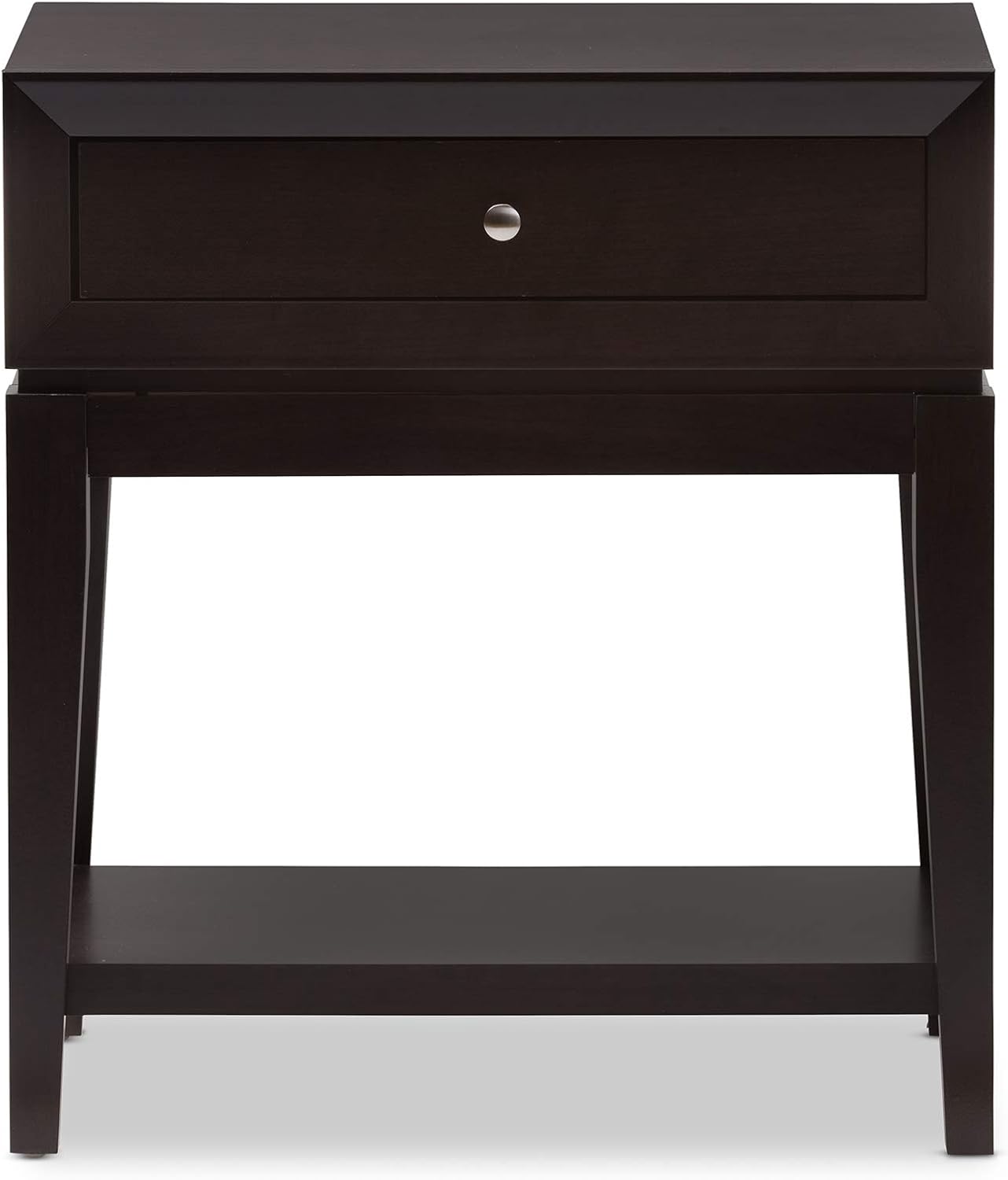 Baxton Studio Morgan Modern Accent Table and Nightstand, Brown