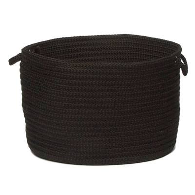 Charlton Home Utility Fabric Basket, Black