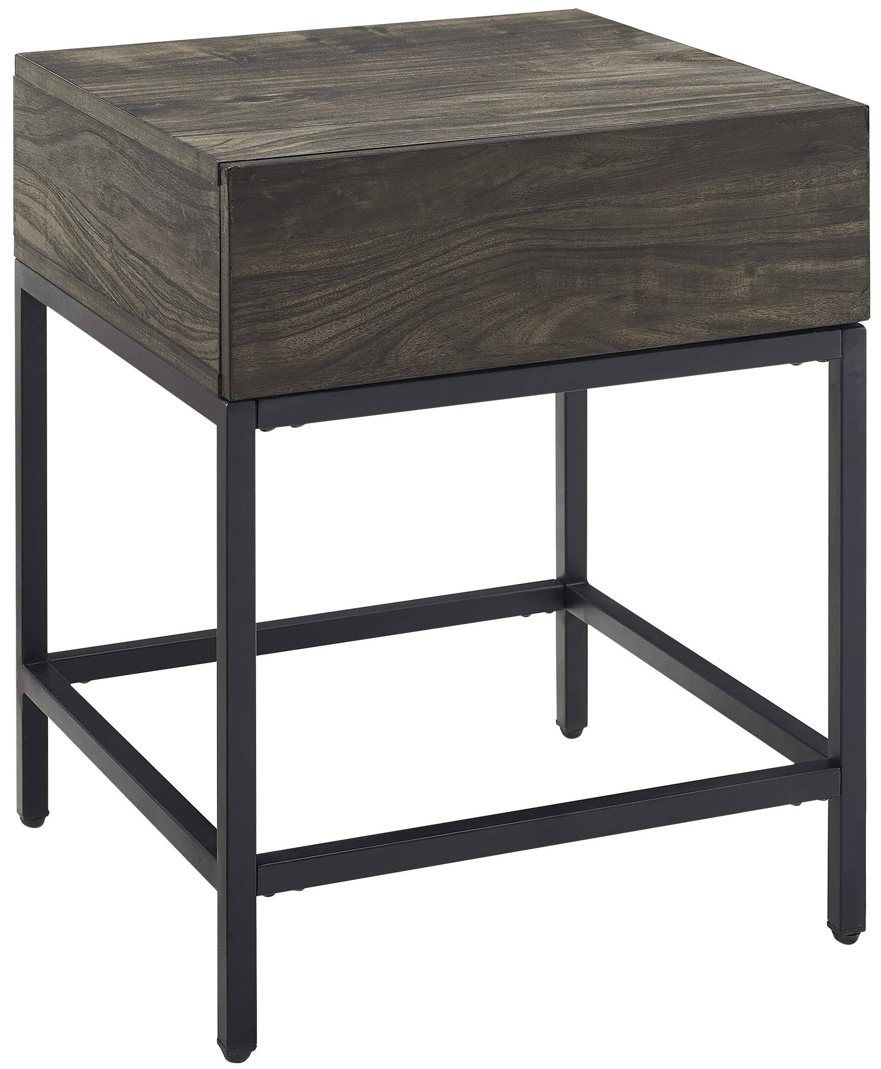 Crosley Jacobsen End Table Brown Ash Black