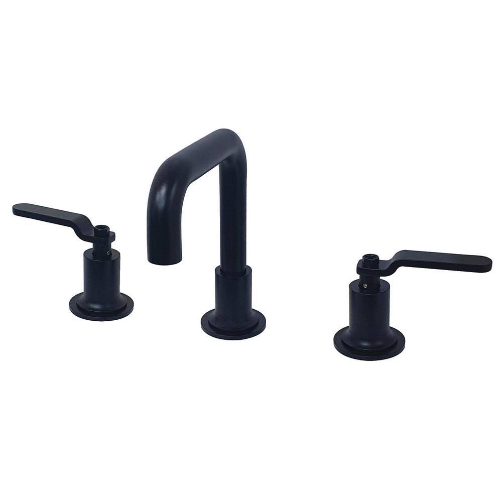 Whitaker 8 in. Widespread 2-Handle Bathroom Faucet in Matte Black