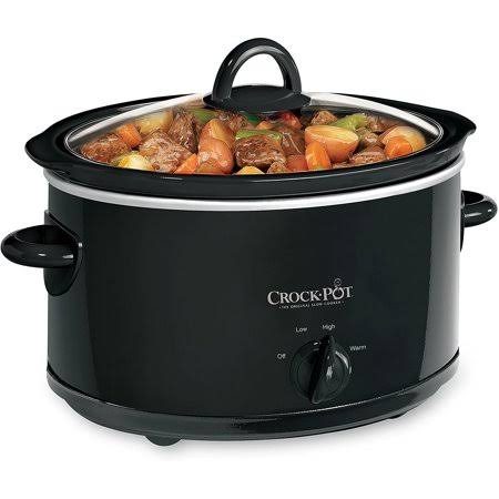 Crock-pot 4-Quart Manual Slow Cooker, Black
