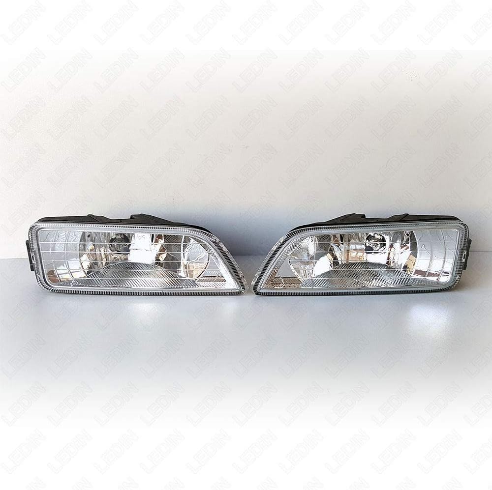 LEDIN Fog Lights Compatible with 2006 2007 Accord Sedan 4DR JDM Style (OE Style Clear Lens with Wires, Bulbs)