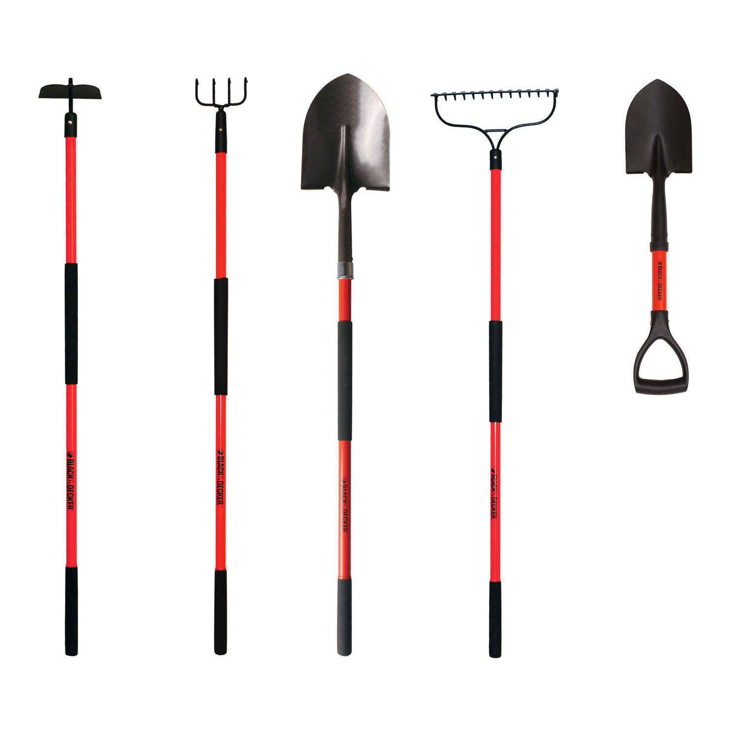 Black u0026 Decker 5 Piece Long Handled Garden Tool Set