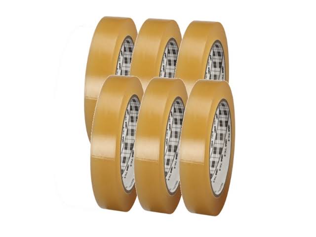 3M General Purpose Vinyl Tape 764 Clear 1x22 x 36 Yard Roll (6 Pack)