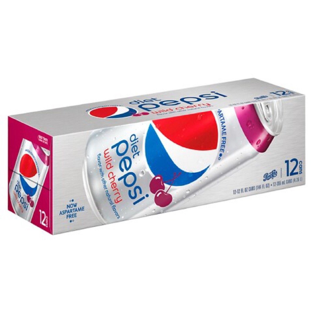 Diet Wild Cherry Pepsi 12 Ounce Cans (Pack of 24) Pack of 2