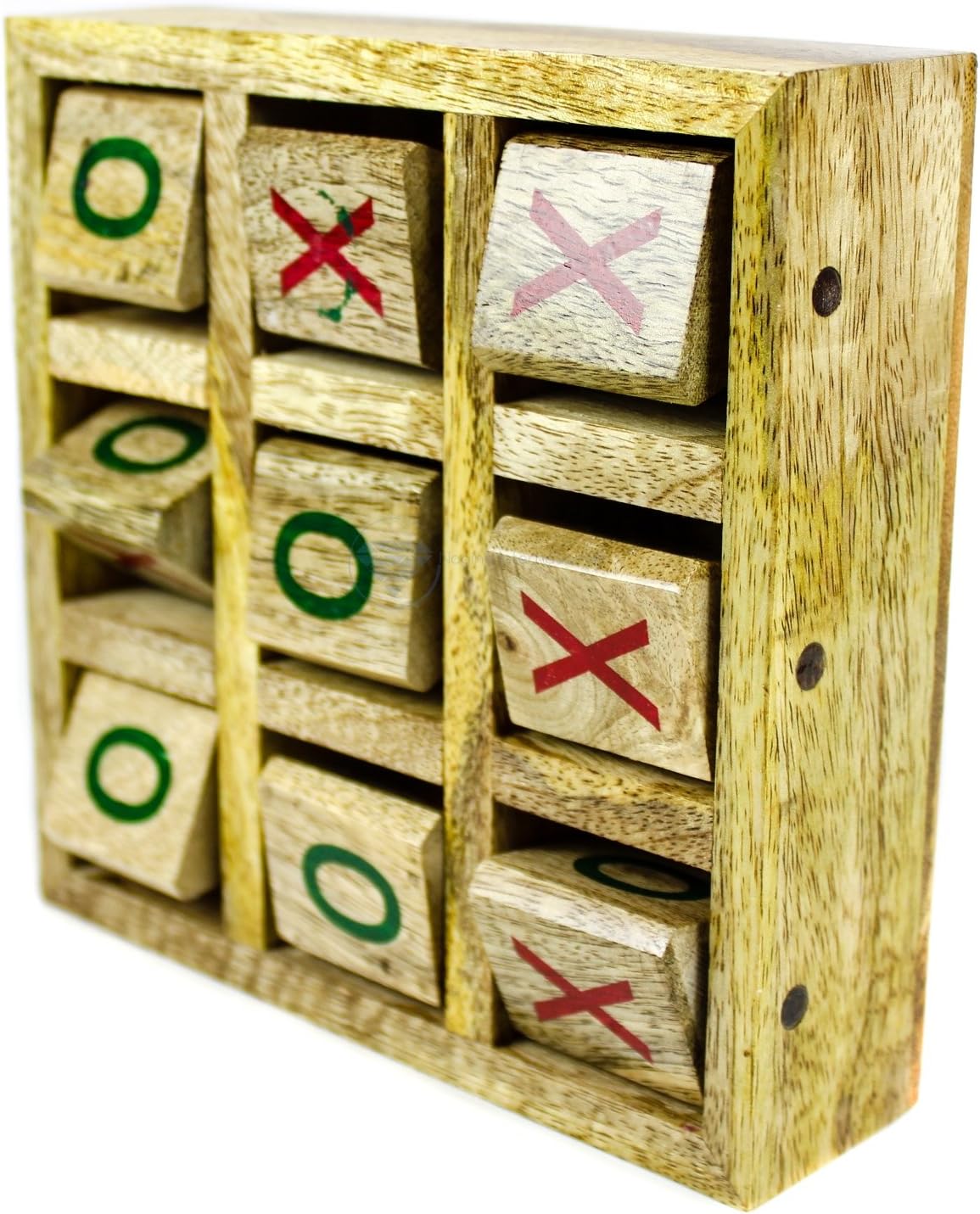 Nagina International Wood Crafted Portable Tic Tac Toe Floor Board Games (Printed) Pack of 2