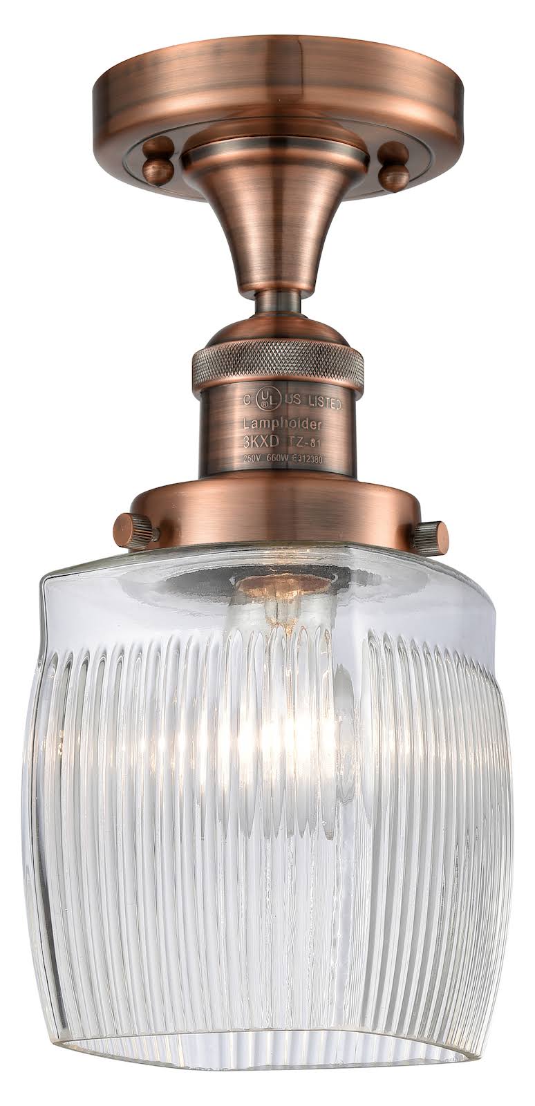 Innovations Lighting 517-1CH-AC-G302 Colton-1 Light Semi-Flush Mount