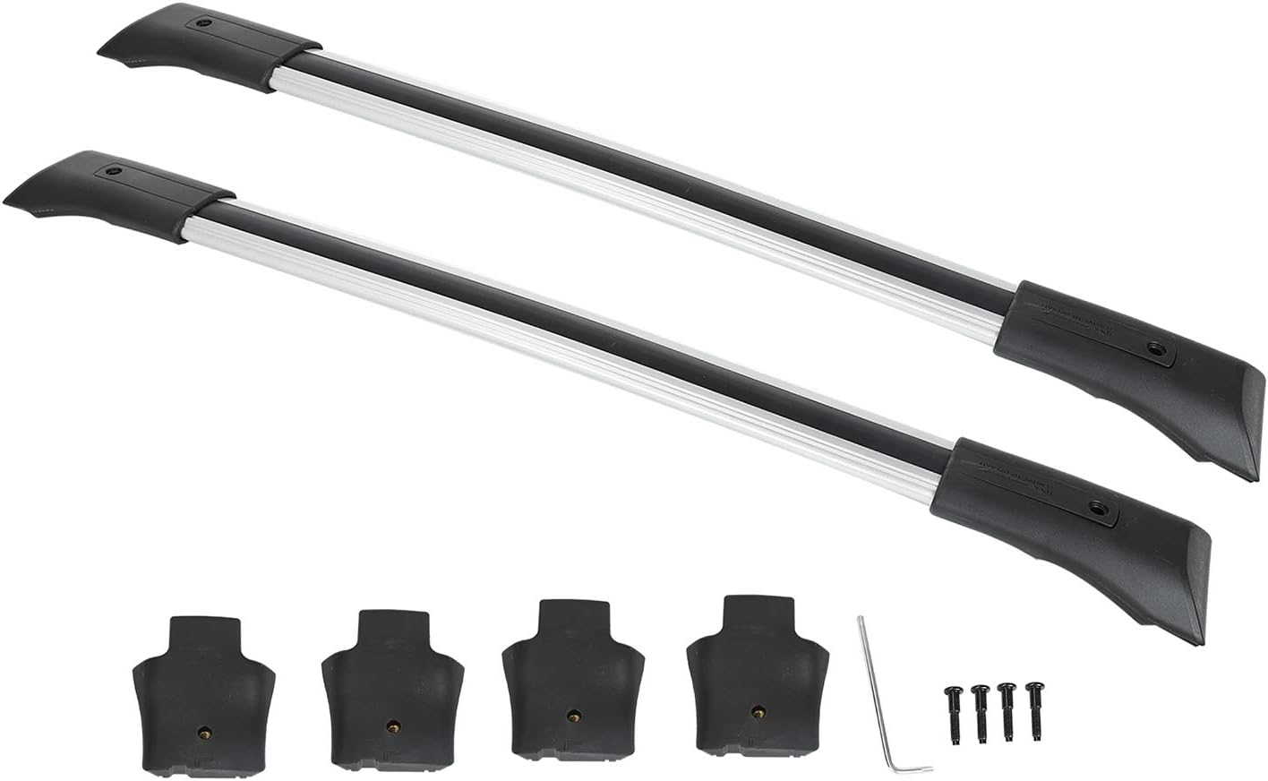 TYFYB Roof Rack Cross Rail Package Silver Compatible with GMC Acadia GM 2010 2011 2012 2013 2014 2015 2016 2017#84130842 19213474