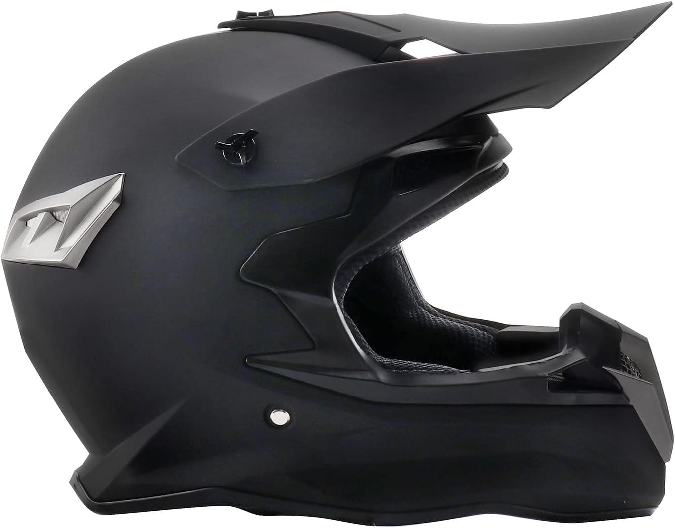 MOFANS Dirt Bike Helmet Street Bike Off Road Motorcross ATV Helmet Fit for Compatible with Adult Matte Black X-Large Pack of 2