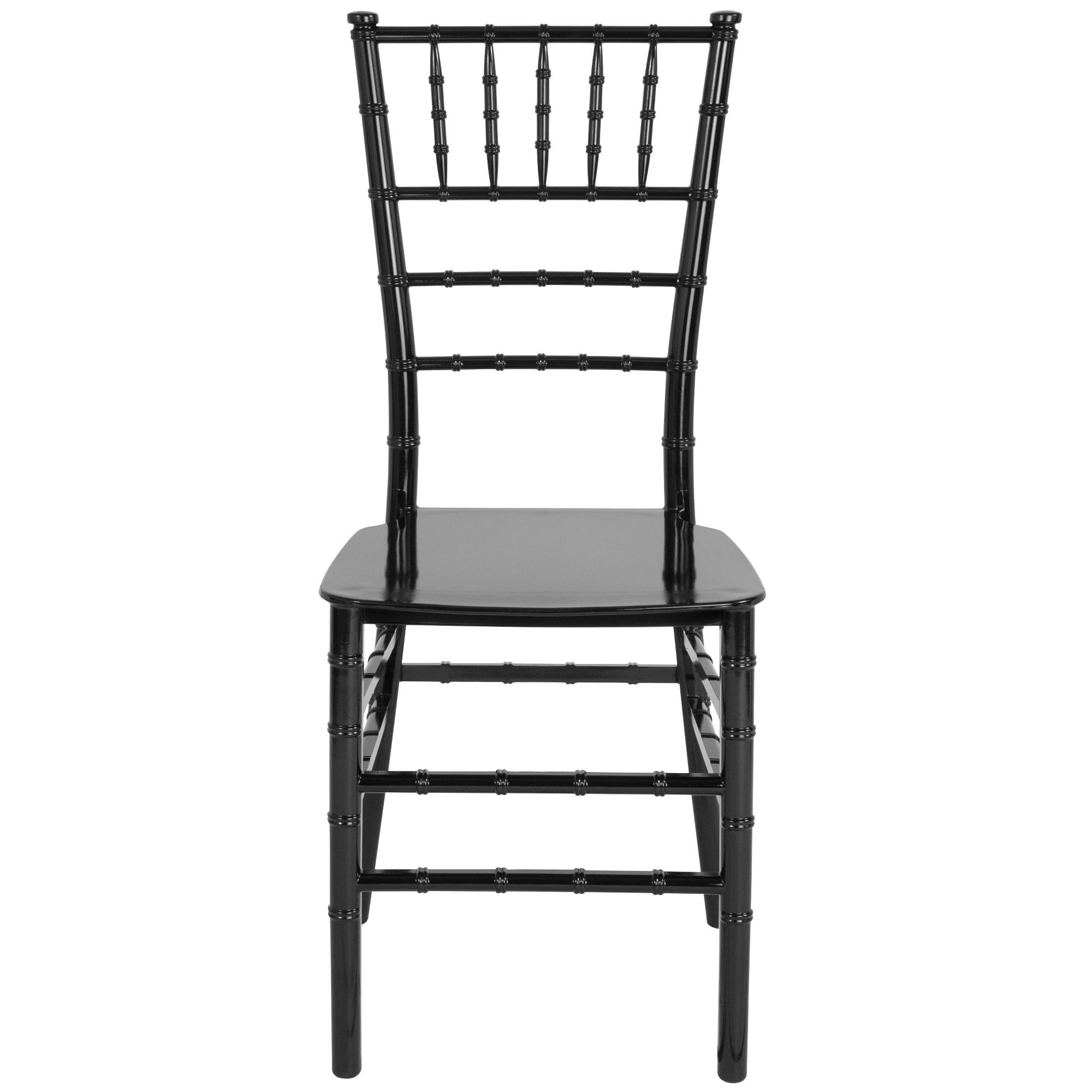 Emma and Oliver Black Stackable Resin Chiavari Chair